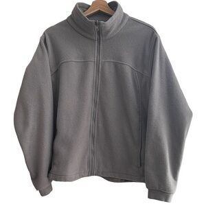 Columbia Vintage Y2K Women’s Core Interchange Fleece Jacket Gray XL